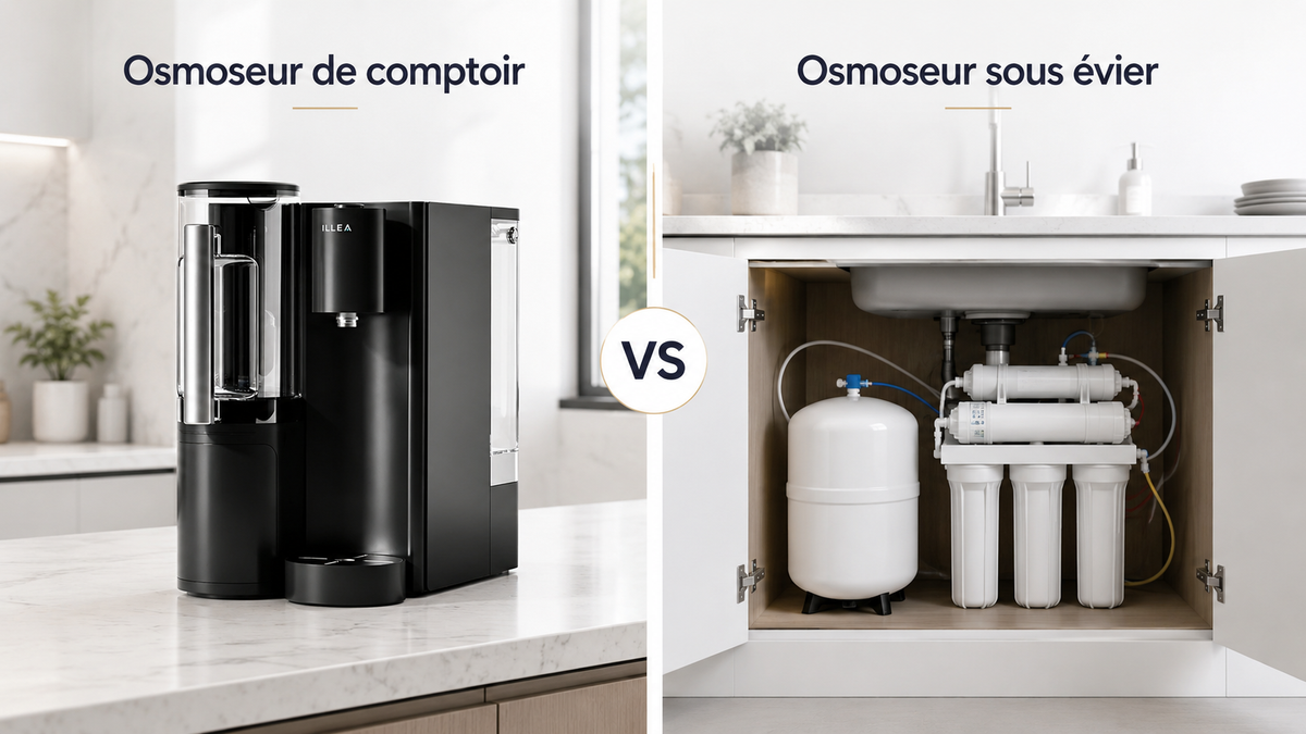 Osmoseur de comptoir ou sous évier : lequel choisir ?