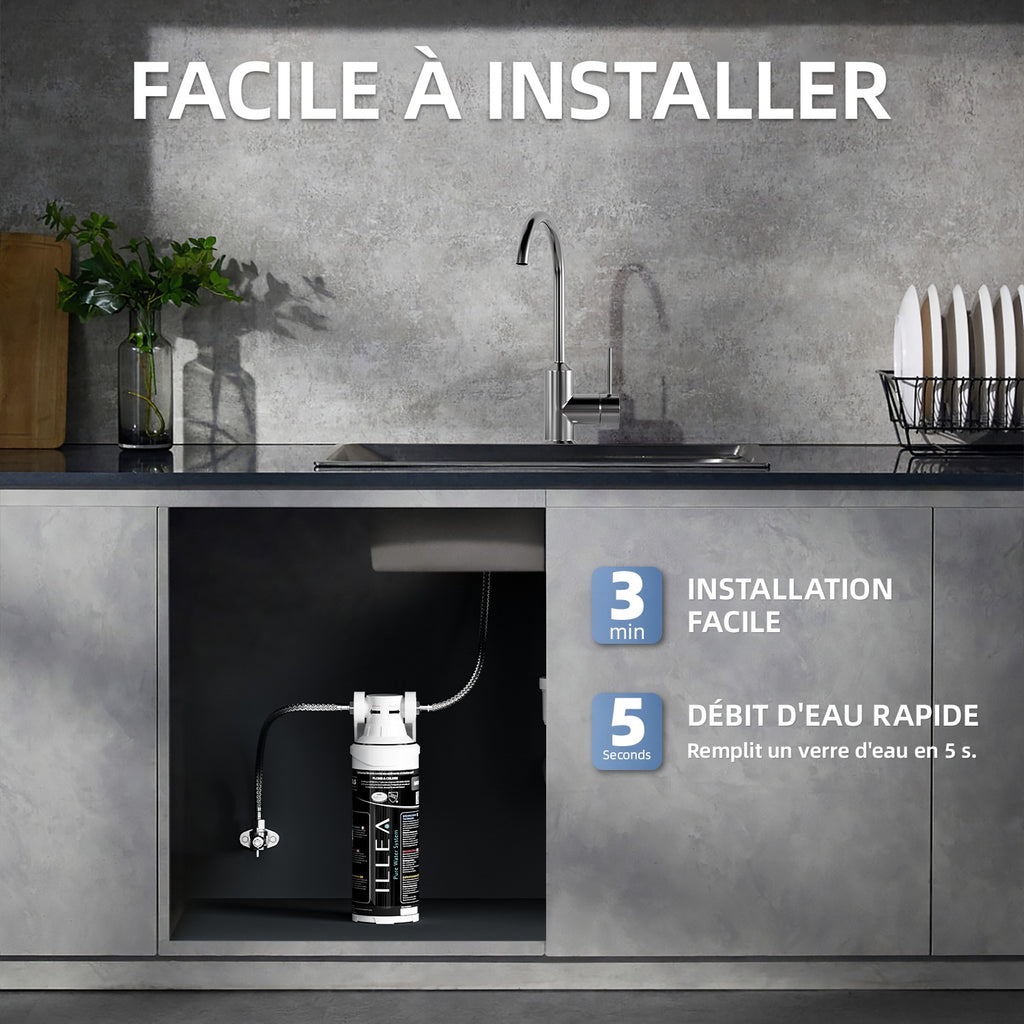 Filtre sous-évier ILLEA MK99 — La solution simple pour une eau filtrée au quotidien