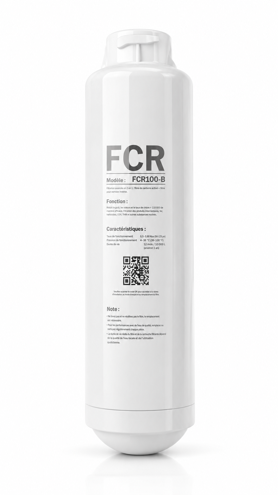 Cartouche de rechange FCR100-B  Filtre RO pour Osmoseur ILLEA