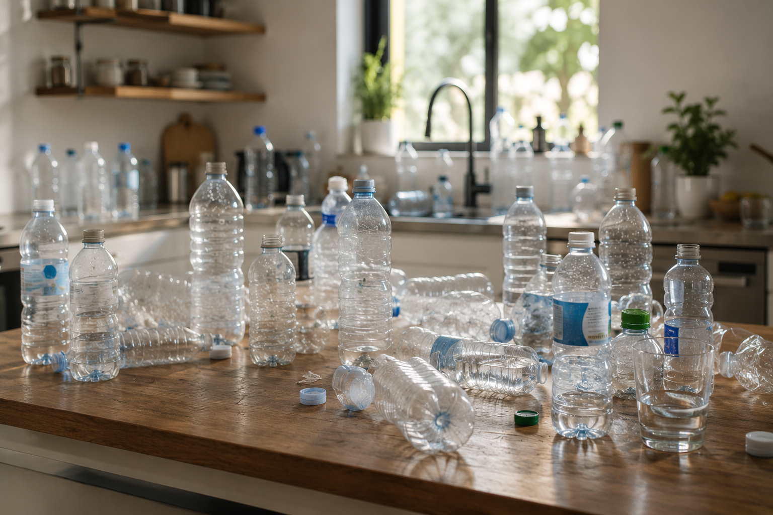 fini le gaspillage d'eau en bouteille 