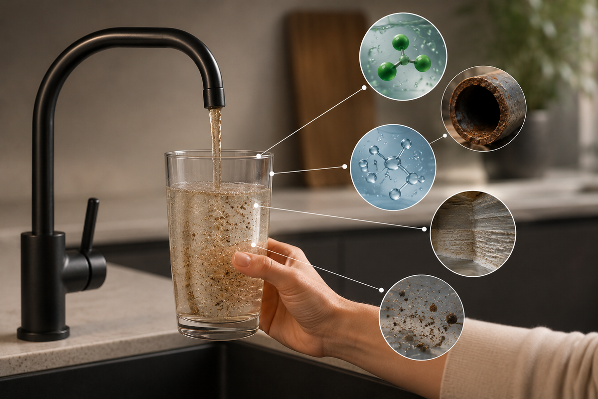 Elementos que pueden estar presentes en el agua del grifo