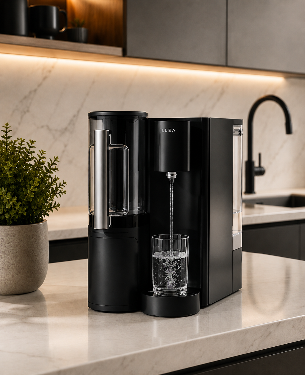 Osmoseur de comptoir ILLEA — Purificateur d'eau reminéralisant sans installation