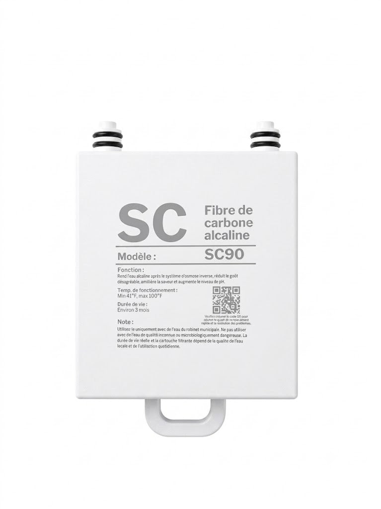 Cartouche Reminéralisante SC90 — Fibre de Carbone Alcaline pour Osmoseur ILLEA