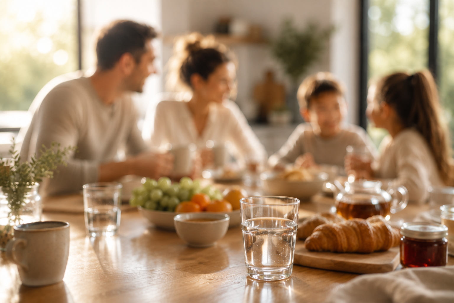 toutes la famille peux boire une eau pure et saine 